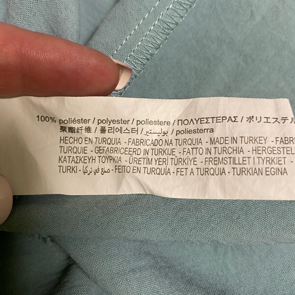 ZARA hi-lo elastic waistline faux wrap top dress - Picture 8 of 9